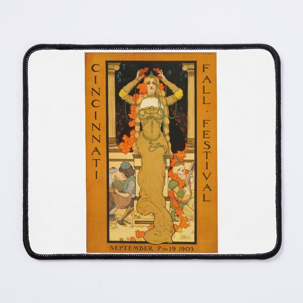Item preview, Cincinatti Fall Festival Ad from 1903 designed and sold by Matthew Kinnersly.