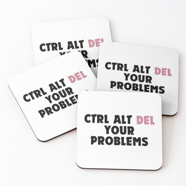 Item preview, Ctrl Alt Del Your Problem-Minimalist Keyboard Humor Design designed and sold by DomKo10.