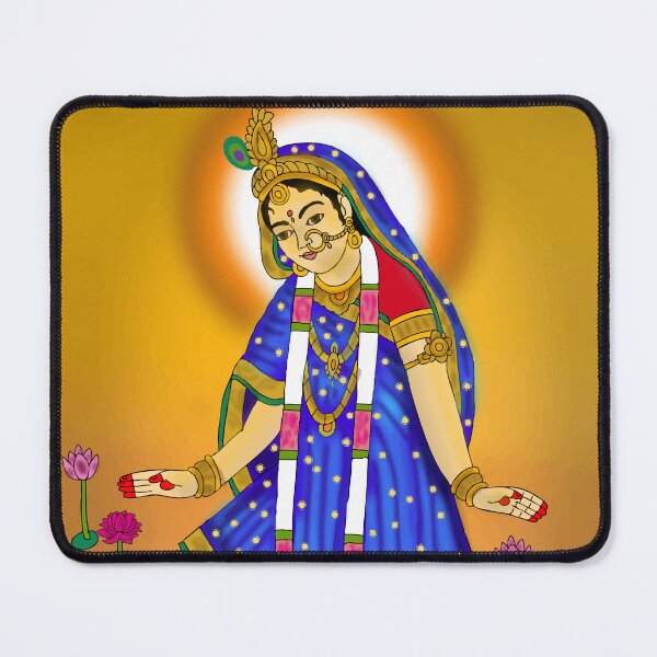 Item preview, Divine Radha Illustration – Hindu Mythological Goddess Art designed and sold by Harshit_Digital_Arts.