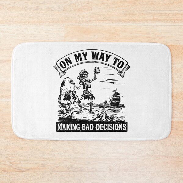 Item preview, On My Way To Making Bad Decisions Pirate Skeleton Shirt designed and sold by LunaMagicStudio.