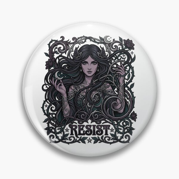 Item preview, Empowered Gothic Nouveau Resist Goddess designed and sold by chattsuede.