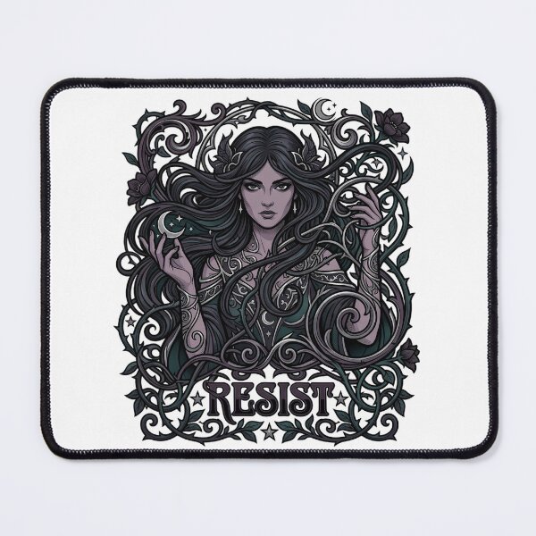 Item preview, Empowered Gothic Nouveau Resist Goddess designed and sold by chattsuede.