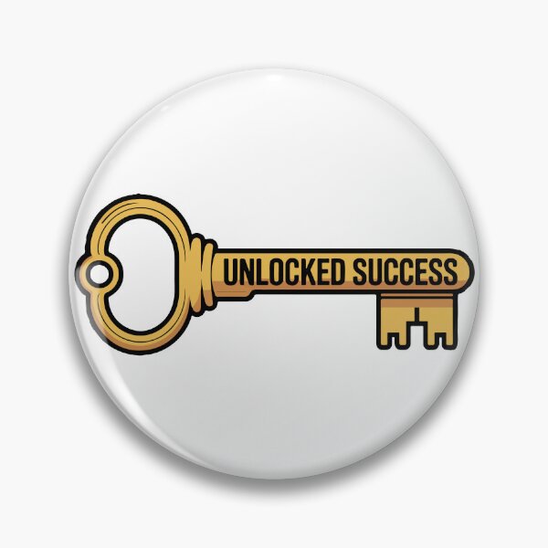 Item preview, Unlocked Success Golden Key Entrepreneur Achievement designed and sold by PixelWaveBD.