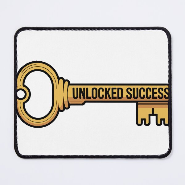 Item preview, Unlocked Success Golden Key Entrepreneur Achievement designed and sold by PixelWaveBD.