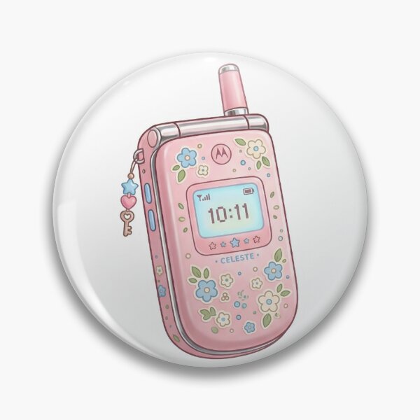 Item preview, Cute Y2K Pink Floral Flip Phone Aesthetic designed and sold by TheStickerGuide.