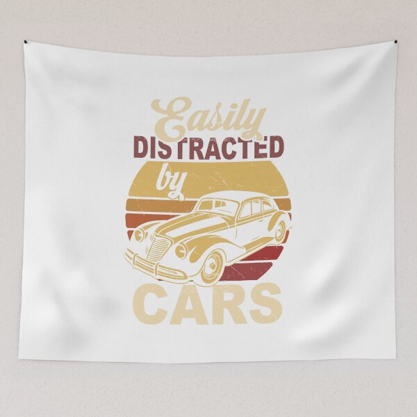 Item preview, Easily Distracted by Old Cars Classic Car Guy Funny Vintage designed and sold by FernaRoje.