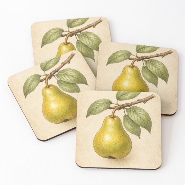 Item preview, Vintage Pear Botanical Illustration – Antique Fruit Print Pyrus Communis Kitchen Wall Art designed and sold by Darlin8888.
