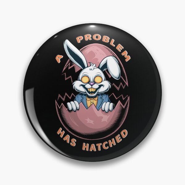 Item preview, Evil Easter Bunny Hatching from Egg – Creepy Horror Bunny Design designed and sold by Art-Arcade6.
