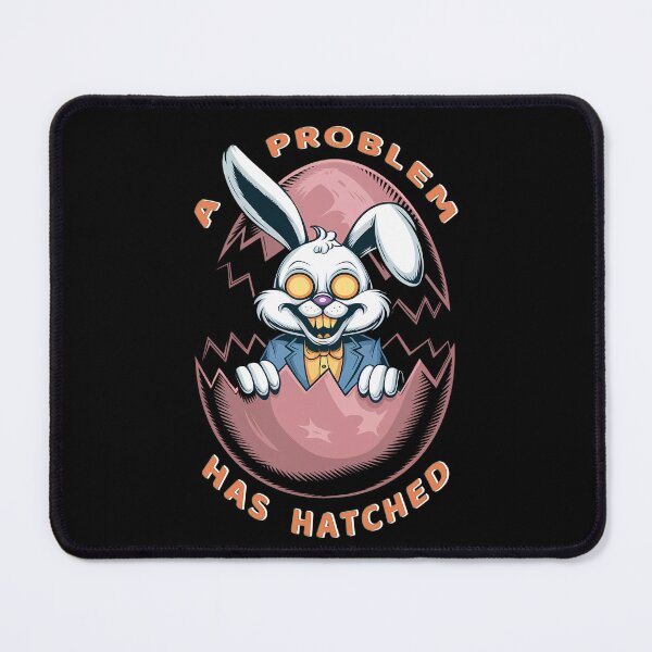 Item preview, Evil Easter Bunny Hatching from Egg – Creepy Horror Bunny Design designed and sold by Art-Arcade6.