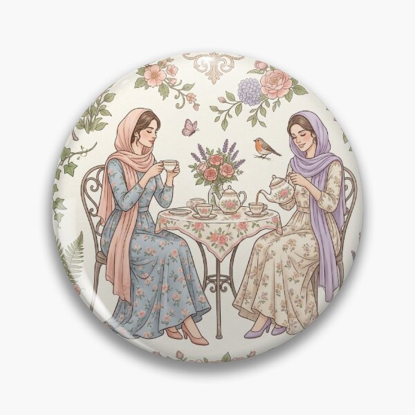 Item preview, Vintage Garden Tea Party Seamless Floral Pattern designed and sold by OpenDreamArts.