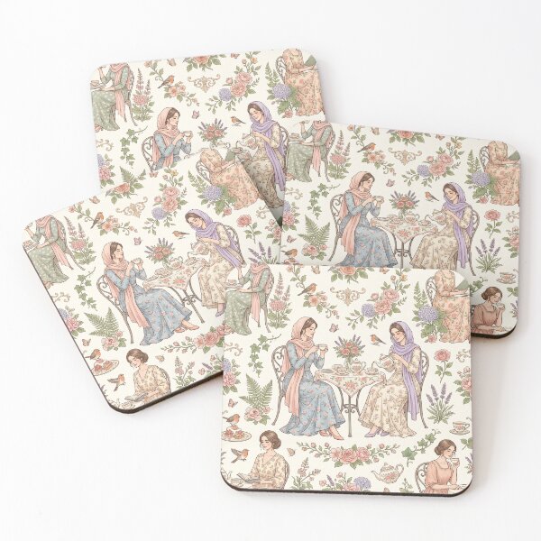 Item preview, Vintage Garden Tea Party Seamless Floral Pattern designed and sold by OpenDreamArts.