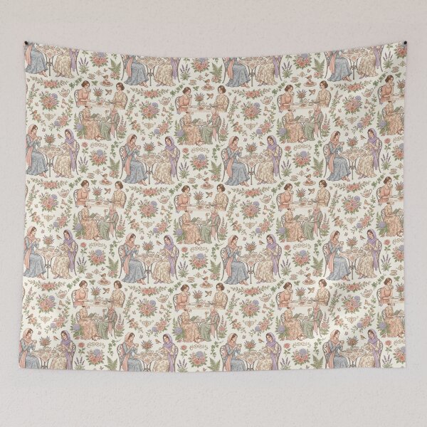 Item preview, Vintage Garden Tea Party Seamless Floral Pattern designed and sold by OpenDreamArts.