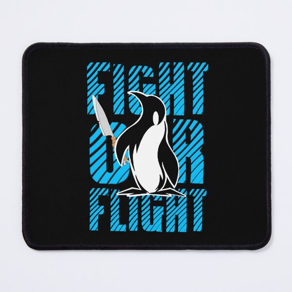 Item preview, Fight Or Flight Meme Penguin designed and sold by TheEndDesign.