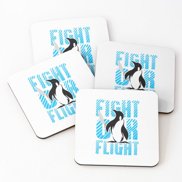 Item preview, Fight Or Flight Meme Penguin designed and sold by TheEndDesign.
