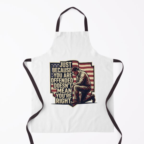 Item preview, Offended Doesn't Mean Right Patriotic American Flag designed and sold by chattsuede.