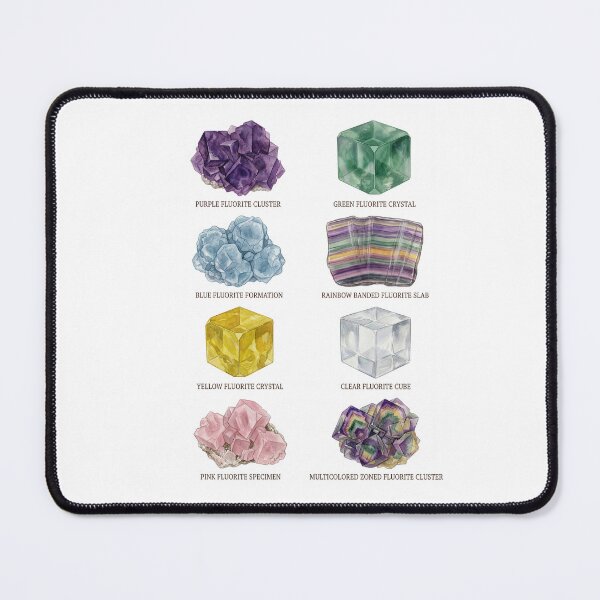 Item preview, Fluorite Crystal Varieties designed and sold by ArunDandiboina.