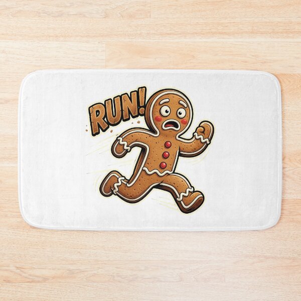Item preview, The Great Gingerbread Man Escape Holiday Fun designed and sold by chattsuede.