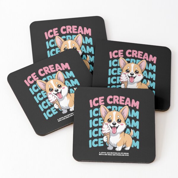 Item preview, Cute Dog Icecream Summer Dessert Funny Ice Cream Lover Corgi  designed and sold by gandebro.