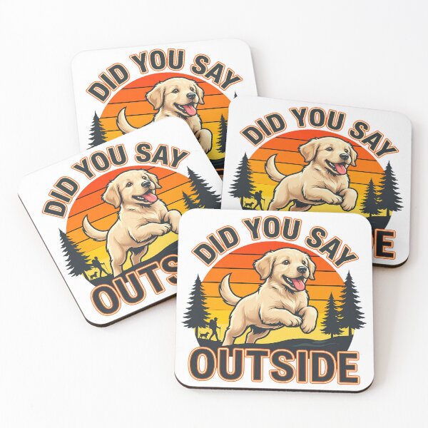 Item preview, Golden Retriever Did You Say Outside Hike designed and sold by chattsuede.