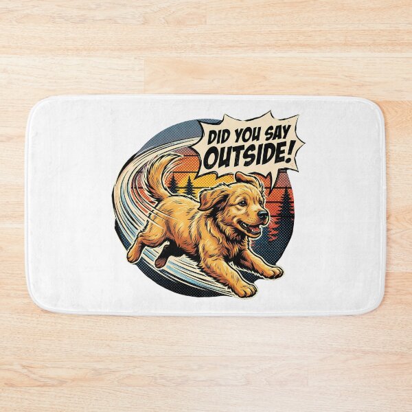 Item preview, Golden Retriever Did You Say Outside Adventure designed and sold by chattsuede.