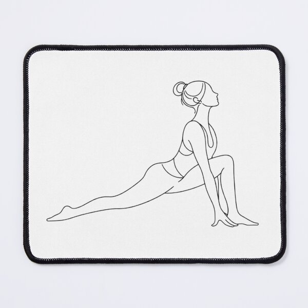 Item preview, Minimal Low Lunge Yoga Line Art Woman designed and sold by BlairWynne.