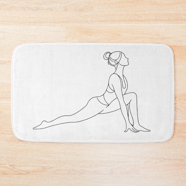 Item preview, Minimal Low Lunge Yoga Line Art Woman designed and sold by BlairWynne.