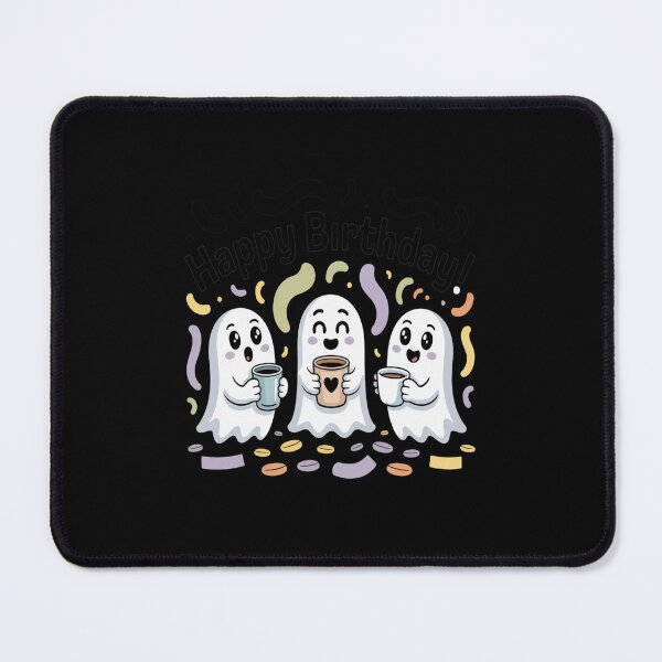 Item preview, Cute Ghost Drinking Coffee Halloween Ghost Ice Coffee designed and sold by gandebro.