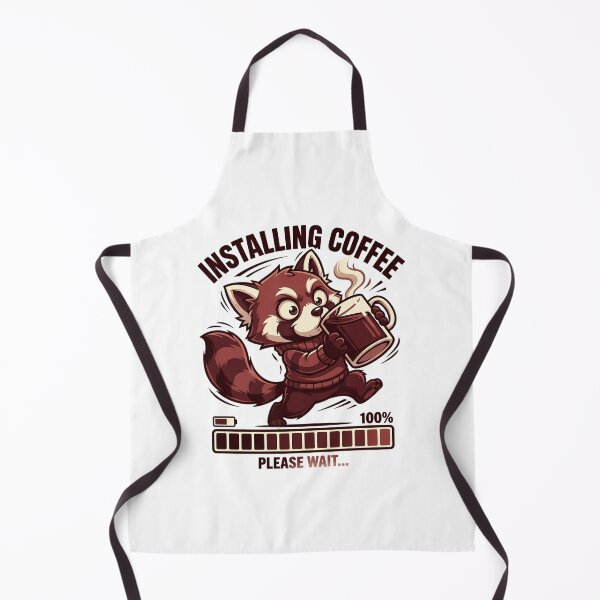 Item preview, Installing Coffee Red Panda Debugging Life designed and sold by chattsuede.