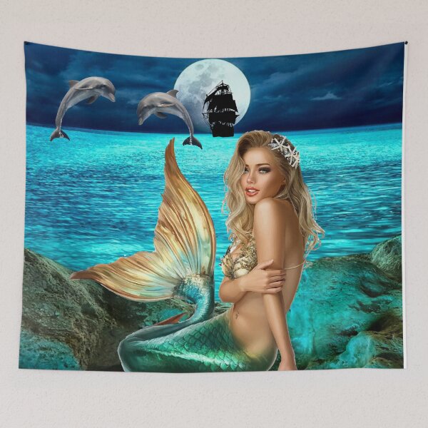 Item preview, MERMAID IN PARADISE designed and sold by johnnyssandart.