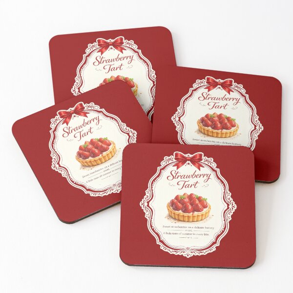 Item preview, Fresh Strawberry Tart | Cozy Bakery Dessert Design | Sweet Pastry Lover Gift designed and sold by SergeyDigital.
