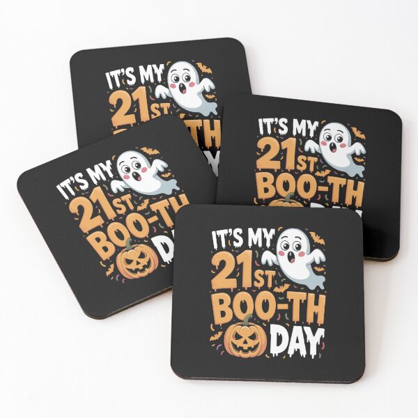 Item preview, Cute Ghost Pumpkin Halloween Birthday It_s My 21st Booth Day  designed and sold by gandebro.