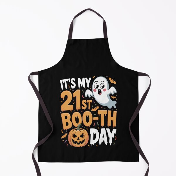 Item preview, Cute Ghost Pumpkin Halloween Birthday It_s My 21st Booth Day designed and sold by gandebro.