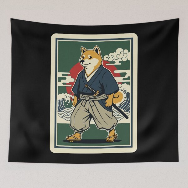 Item preview, Samurai Warrior Retro Illustration Bold Japanese Style  designed and sold by JordynLadukeg65.