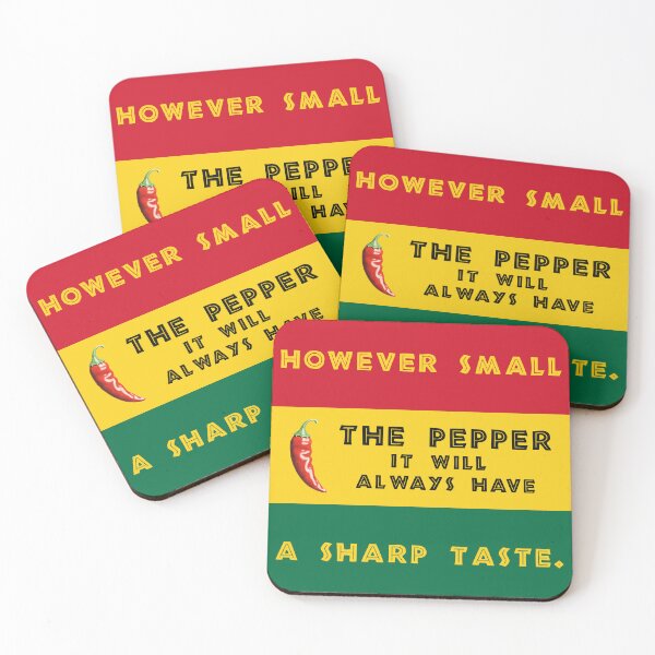 Item preview, However small the pepper... | Ghanaian quote designed and sold by MammothArt.