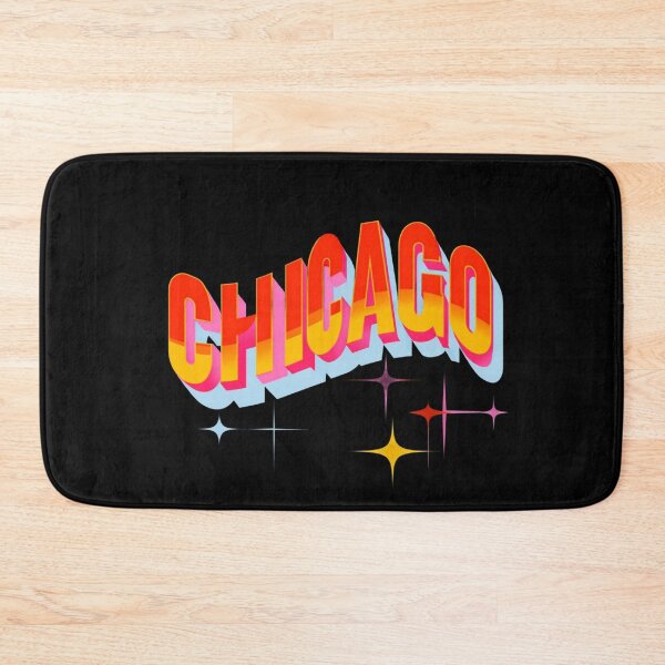 Item preview, Retro Chicago Typography Art – Bold City Name Design with Colorful Starburst Aesthetic designed and sold by Bright Nest Studio.