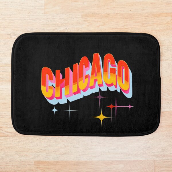 Item preview, Retro Chicago Typography Art – Bold City Name Design with Colorful Starburst Aesthetic designed and sold by Bright Nest Studio.