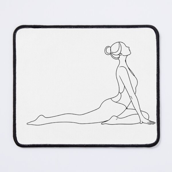 Item preview, Minimal Pigeon Pose Yoga Line Art Woman designed and sold by BlairWynne.