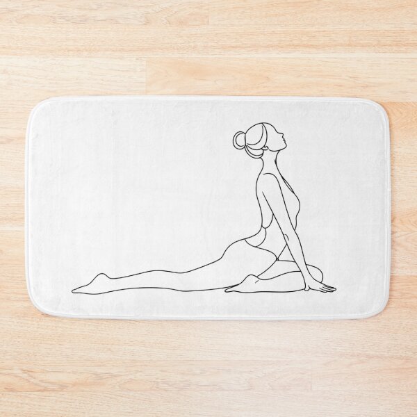 Item preview, Minimal Pigeon Pose Yoga Line Art Woman designed and sold by BlairWynne.