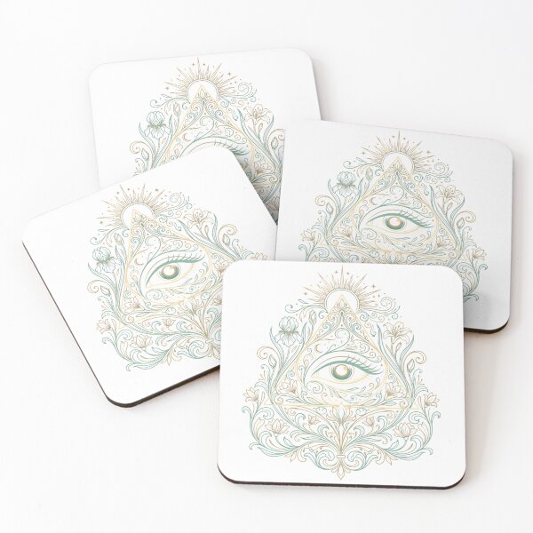 Item preview, Vintage Esoteric All Seeing Eye Mandala Celestial Floral designed and sold by chattsuede.