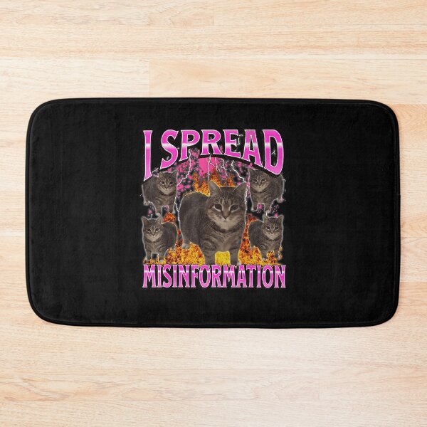 Item preview, I Spread Misinformation Funny Cat Meme Chaotic Humor  designed and sold by tadmercado.