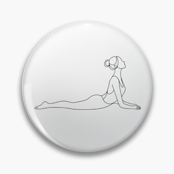 Item preview, Minimal Sphinx Pose Yoga Line Art Woman designed and sold by BlairWynne.