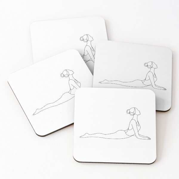 Item preview, Minimal Sphinx Pose Yoga Line Art Woman designed and sold by BlairWynne.