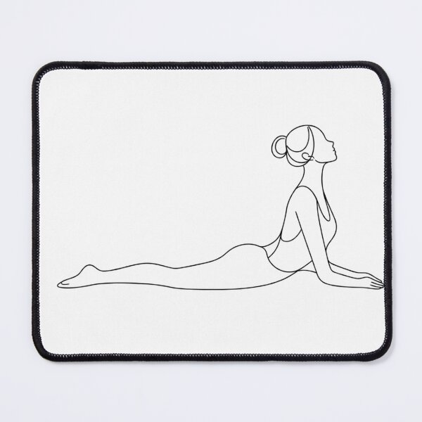 Item preview, Minimal Sphinx Pose Yoga Line Art Woman designed and sold by BlairWynne.
