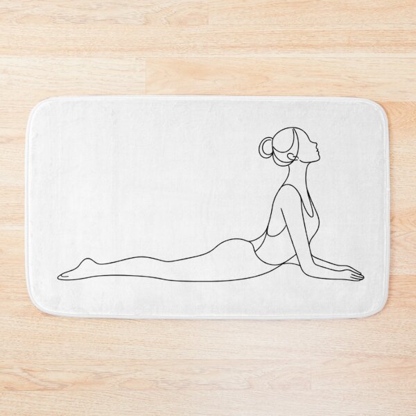 Item preview, Minimal Sphinx Pose Yoga Line Art Woman designed and sold by BlairWynne.