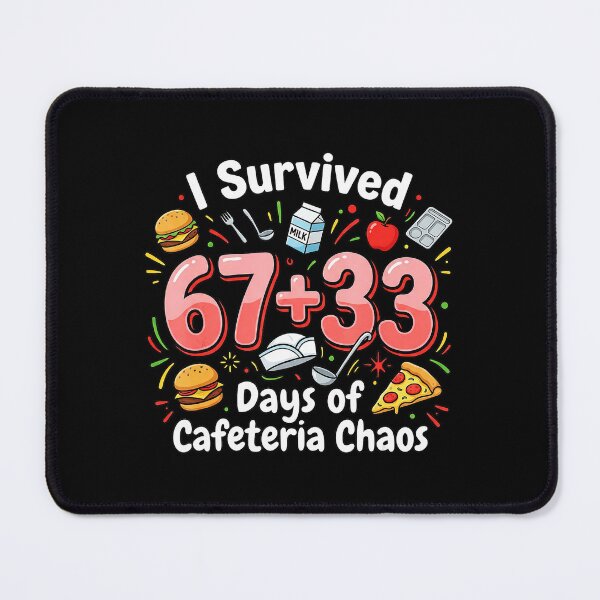 Item preview, Survived 6733 Days of Cafeteria Chaos Funny Lunch designed and sold by gladysenglish.