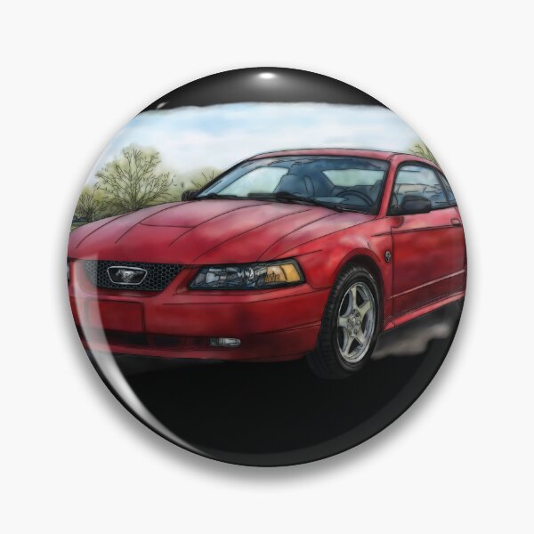 Artikelvorschau, Klassische Zeichnung eines roten Mustangs entworfen und verkauft von LeeAnnaRose96.
