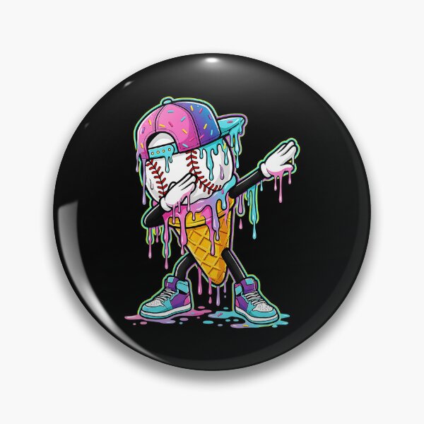 Item preview, Dripping Baseball Graphic Melting Drip Sports Style  designed and sold by miaa-artistshop.