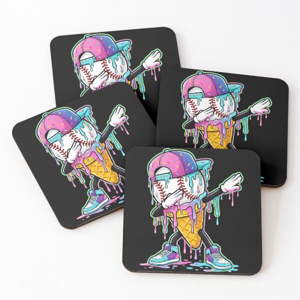 Item preview, Dripping Baseball Graphic Melting Drip Sports Style  designed and sold by miaa-artistshop.