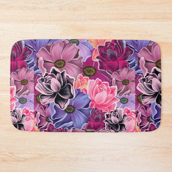 Item preview, Psychedelic Dark Floral Collage designed and sold by ArtflyStudio.