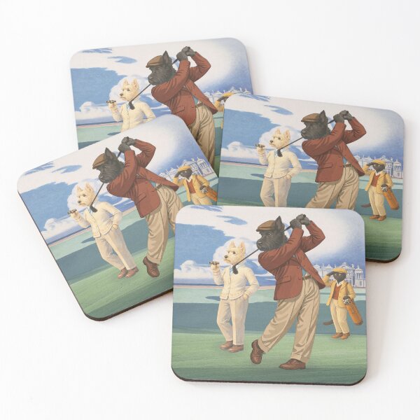 Item preview, Vintage Golf Poster – Scottish Terrier at St. Andrews designed and sold by CJChronicles.